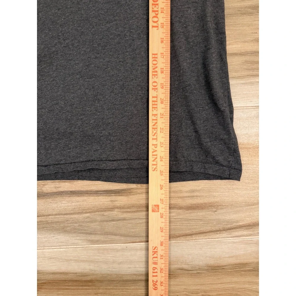Polo‎ Ralph Lauren Mens T-Shirt Grey Regimental Stripe Logo Graphic Size M
